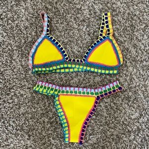 ☀️☀️Never worn bright colored two piece☀️☀️